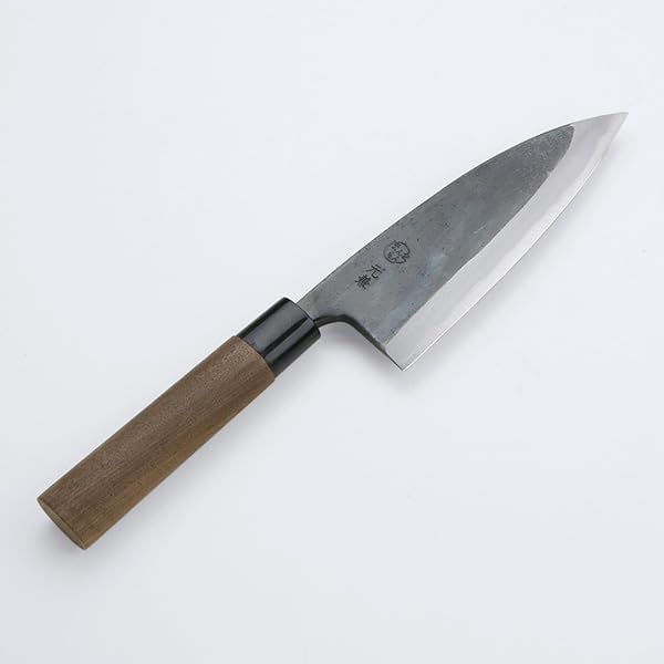 出刃包丁 両刃包丁　黒打 宏元作 最高級品 全長31cm刃16,5cm★送料無料 楽天市場】出刃包丁 両刃 165mm 白紙1号 割込み黒打ち仕上げ 東