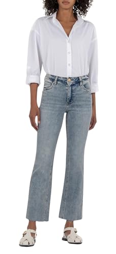 KUT from the Kloth Women's Kelsey High-Rise Fab Ab Ankle Flare-nset Leg