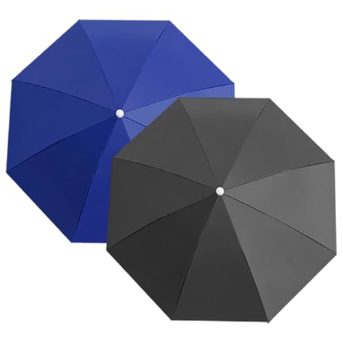 Xoeryoy 2Pcs Umbrella Hat Foldable Hands Free UV Protection Head Umbrella Hat for Men, Women Rainproof Adjustable Outdoor Caps for Fishing, Camping, Gardening