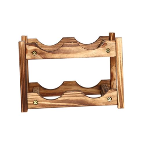 Casier à bouteilles de vin en bois créatif et élégant pour salon - 2