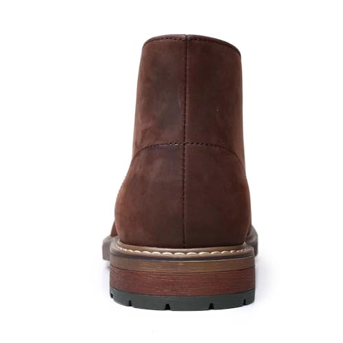 Image of Arkbird Chukka Boots for men, Grainy Leather Lace-up Ankle Boot Fashion and Comfort Casual Oxfords