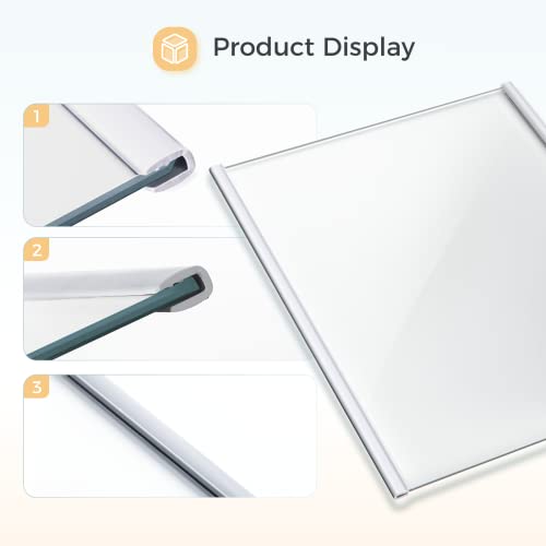 W11130203 Freezer Glass Shelf Compatible with Whirlpool Refrigerator, W10527849 W10773887 WPW10527849 Fridge Tempered Glass Shelf, Shelf Size 11.69" X 9.88"