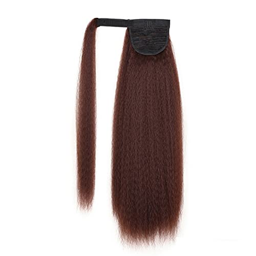Perruque pony tail longue contre les cheveux fins postiche à pince E