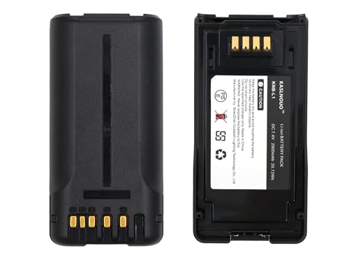 KASLNOUO 2-Pack KNB-L2 Battery 2800mAh 7.4V Compatible with Kenwood NX-5200 NX 5300 NX-5400 Series P25 Radio