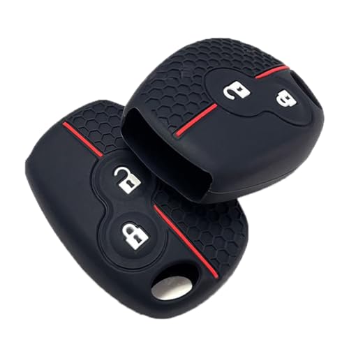 Chaexii Dacia Key Cover, 2 Buttons Key Case for Renaul-t Clio Modus Kangoo Logan Sandero Twingo Duster Master Trafic Megane Ope-l Key Fob,Silicone Car Key Holder - Image 4