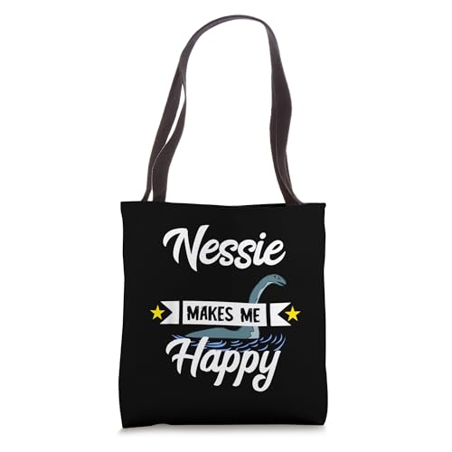 Nessie Macht Mich Glücklich Irish Monster Loch Ness Tote Bag miniatura 1