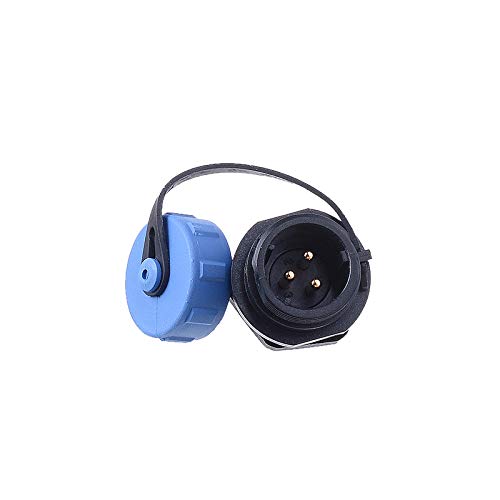 Conector Aviación SP13 Macho + Hembra 3 Pines IP68 miniatura 2