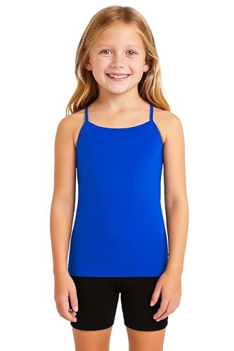 Image of Kurve Girl's Sleeveless Tank Top - Stretch Undershirts Cami Camisole, UV Protective Fabric, Rated UPF 50+ (Made in USA)