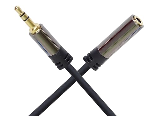 Cable extensor audio 3.5mm macho a hembra 1.5m miniatura 3