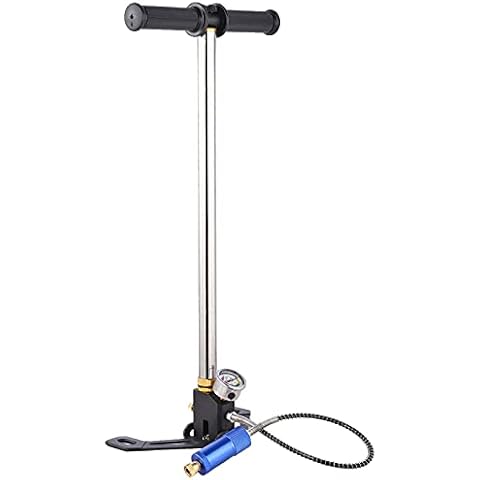 Hochdruck Luftpumpe Edelstahl Handpumpe Stecker Luftschlauch Cover