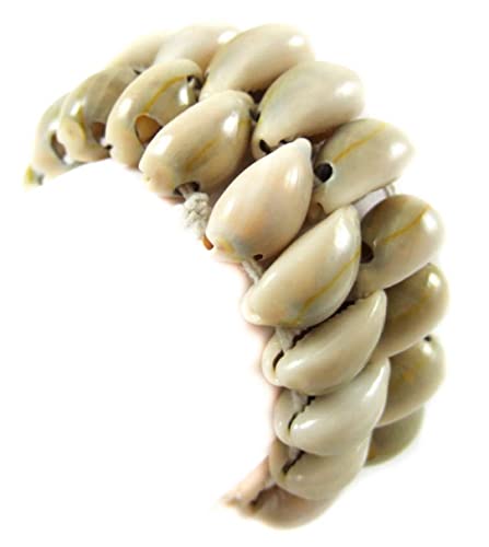 Natural Cowrie Shell Bracelet, Handmade Beach Surfing Cuff Cowrie Shell Stretch Bracelet Women Jewelry AA052