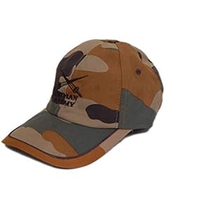 JMP Boy’s Cotton Army/Military Cap (Multicolor, Free Size)