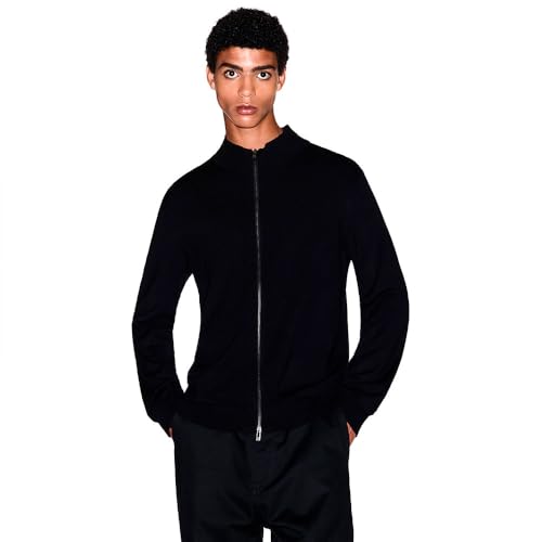 Cárdigan Armani Exchange de hombre con cremallera y manga larga