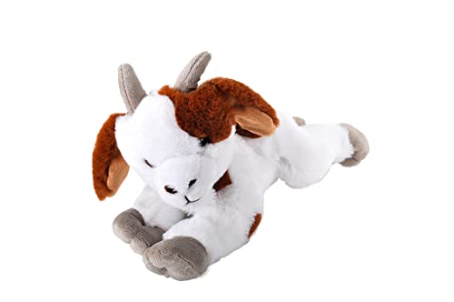 Wild Republic Ecokins cabro, Animales de Peluche, 30cm, Regalos Ecológicos para Niños Que Respetan el Medio Ambiente, Peluche Mini, Hecho a Mano con Botellas de Plástico Reciclado