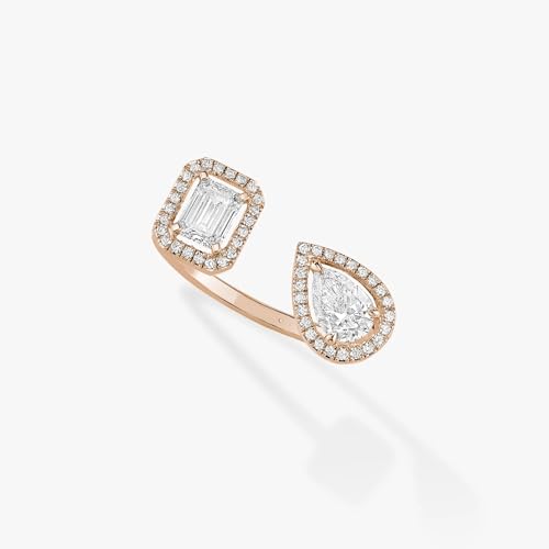 Bague ouverte ajustable pour hommes et femmes en acier inoxydable - 2