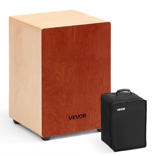VEVOR Cajon Box Drum with Guitar Strings
