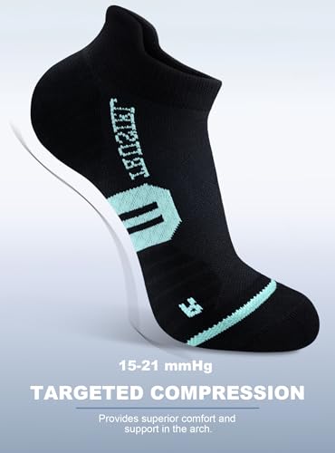 Image of Trusiel Women Ankle Compression Athletic Running Socks No Show Low Cut 5 Pairs