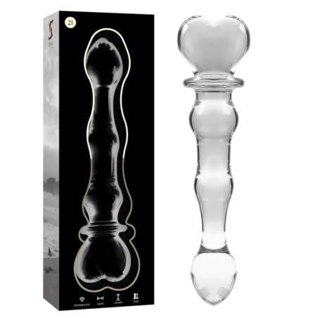 Nebula Series By Ibiza - Model 21 Dildo Borosilicate Glass 20.5 X 3.5 Cm Clear
