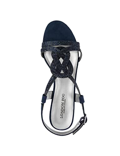 Image of LONDON FOG Womens Macey Demi-Wedge Dress Sandals