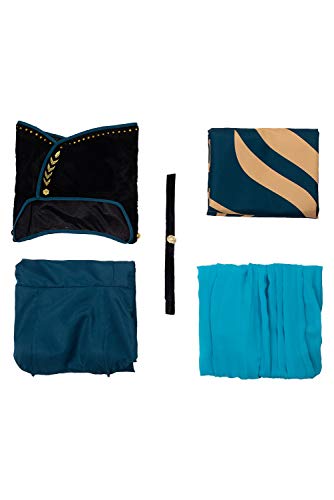 Anna Queen Dress 2 Adult Costume Halloween Cosplay Women Green Outfit #TOP5