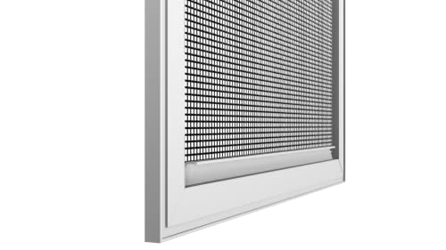Custom Window Screen Replacement - Fully Assembled, Pre-Framed, Single Hung Half (Sh2), White. The Sh2 (White) Utilizes Two Leaf Springs To Help Secure The Screen In Your Window. #TOP2