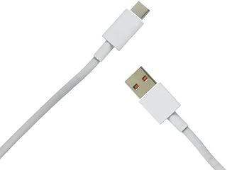 كابل نوع C إلى USB للشحن ونقل البيانات 6 امبير 100 سم - أبيض Ismstorebat1-2001