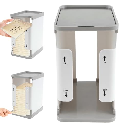 Image of UKQRRTC Breastmilk Freezer Organizer - 1700 ML Breast Milk Storage Tower, First in First Out