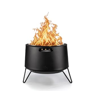 TIKI Social Smokeless Wood-Burning Fire Pit, 20-Inch, Cover, Ash Pan