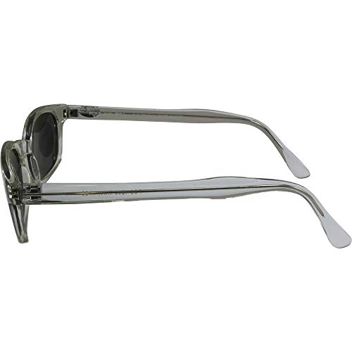 Pacific Coast The Original X-KD's Biker Shades Sunglasses By PCSUN 20% Larger Clear Frames Silver Mirror Lenses3