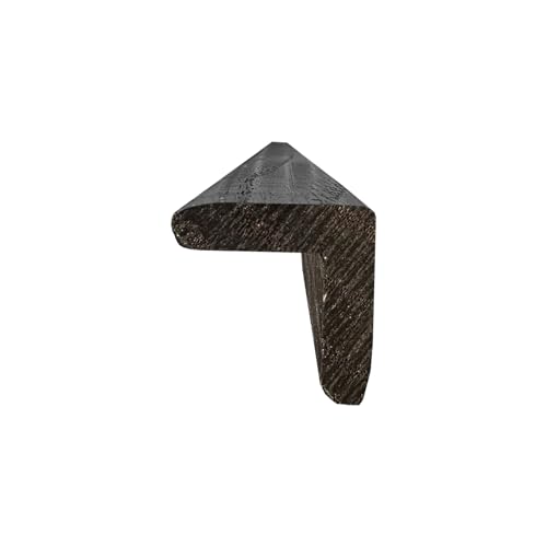 Image of 1x1 Outside Corner Trim Moulding, Real Hardwood, The Millwork Outlet (Noir Black, 72 inch)