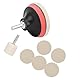 Glaskratzerentferner, Glaspolitur Glaspolierset 100g Ceroxid 5pcs Wollpolierpad Glaskratzerentferner mit Polierscheibe Wollrad und Handtuch für Autoglas