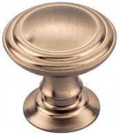 Reeded Knob 1 1/4 Inch - Honey Bronze