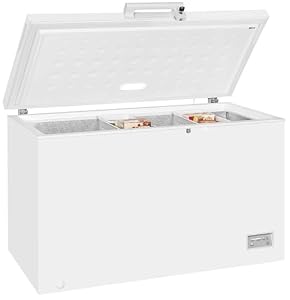 Exquisit GT400-HE-041E Gefriertruhe Weiß - 371 l Kühltruhe - 2-in-1 Gerät