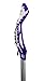 STX Lacrosse Women's CRUX 300 Complete Stick Purple Head with Runway Pocket on STX 7075 Alloy Shaft