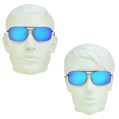 proSPORT Polarized Aviator Mirror Sunglass with Strap Men Anti-Glare Blue Gold Orange Green Flashed Mirrored Lens3