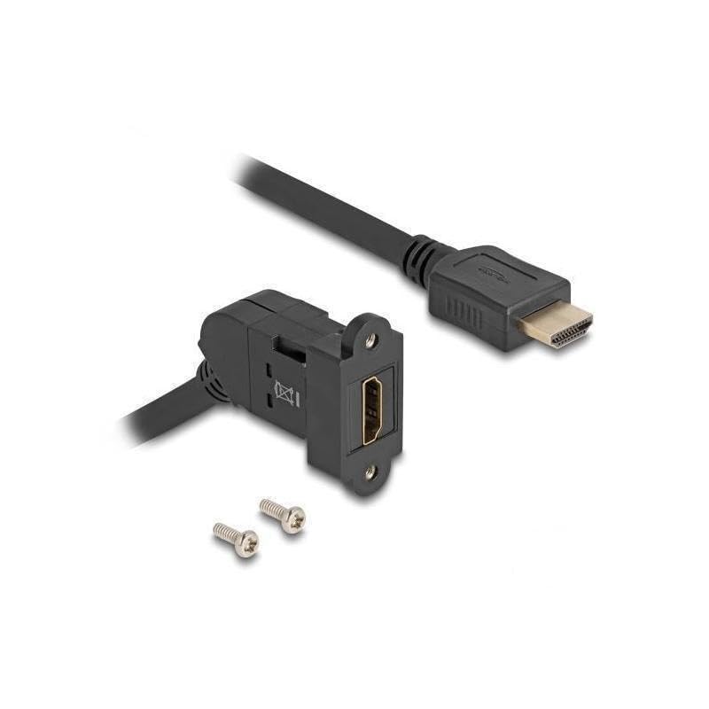 Prise de montage DELOCK HDMI 45? angle/HDMI St 30cm 8K 60Hz