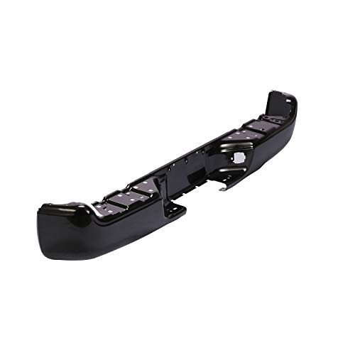 Carpartsdepot Steel Rear Bumper Face Bar Black Shell For 2005-2015 Toyota Tacoma Base Prerunner Runner Sport Fits 5215104051 To1102241 #TOP4