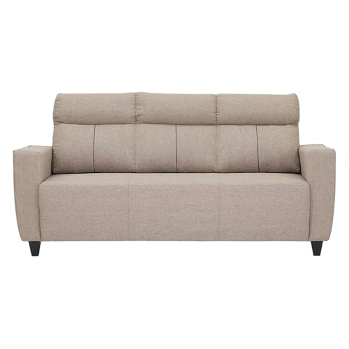 Image of Royaloak Mily Fabric 3 Seater Sofa | 3 Seater Sofa with Tufted Design, Square Armrest & Super Soft Cushions | Durable & Long-Lasting Sofa for Living Room with Modern Design & Tapered Legs