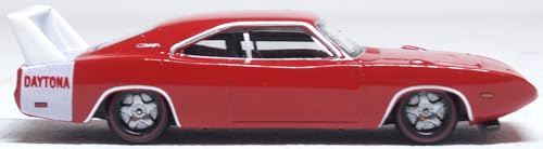 Oxford 1/87 Dodge Charger Daytona 1969 Rojo miniatura 5