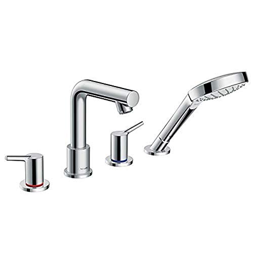 Hansgrohe 72419 Talis S grifo de Roman Tub grifo con palanca de Metal Trim mano,