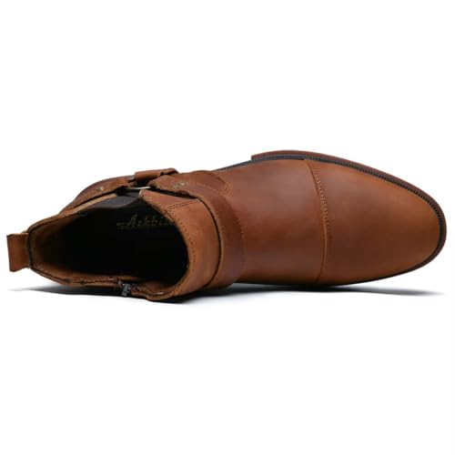 Image of Arkbird Chelsea Ankle Boots for Men Genuine Leather Oxford Casual and Formal Dress Boot
