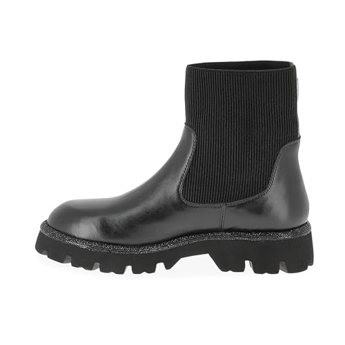 Bottines Les Tropéziennes Zanna femme boots chaussures de ville en cuir noir confort