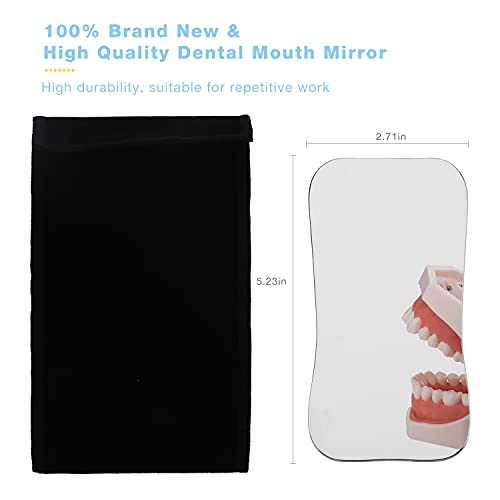 Faruijie FANGUANGJINGF-4BX1 Dental Photography Mirrors Intraoral Buccal Occlusal Mouth Plated Mirrors Reflector Pofessional Stainless Steel Two-Sided thumb #6