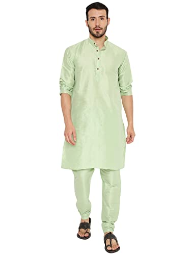 Image of Maharaja Banarasi Dupion Silk Kurta Pjama Set for Men