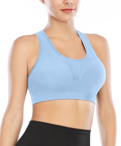 Image of Heathyoga High Impact Sports Bras for Women High Support Padded Sports Bra Pack Racerback Bras for Women Workout Bra Sets