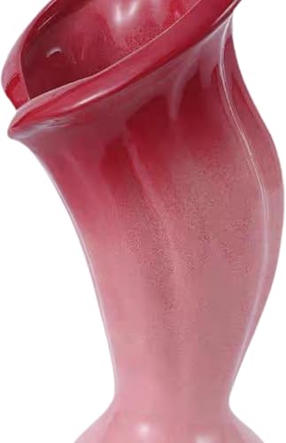 Vase en céramique orange pour fleur séchée et pot de fleur intérieur