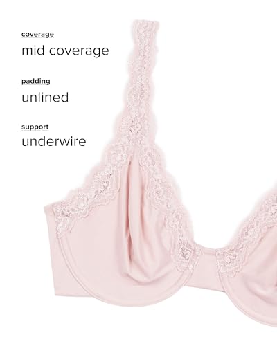 Image of Wacoal Women's Softly Styled Unlined Mid Coverage Underwire Bra, 855301