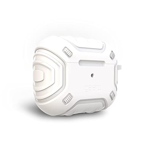 ZAGG Gear 4 Apollo Snap Protective Case for Airpods Pro Magnetic, Carabiner, Wireless Charging, (White)
