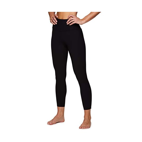 RBX Active Women's Running Yoga High Waist Ankle Length Ribbed Legging, Textured