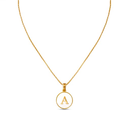 Image of Rubans Demi Fine Stainless Steel Alphabet Pendant CZ Gift for Women & Girls